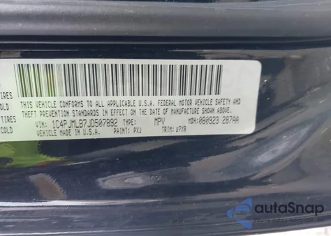 2018 Jeep Cherokee Latitude Plus 4X4 from USA, damaged, VIN 1C4PJMLB7JD507892